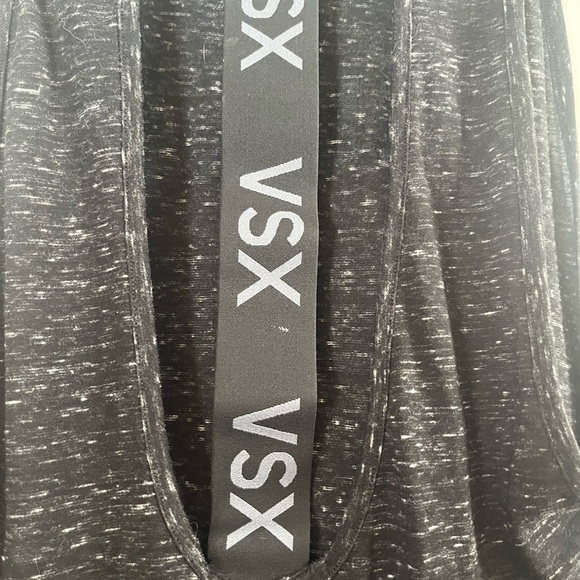 Victoria's Secret Black Muscle Tee with Gold and White Text - Picture 8 of 10